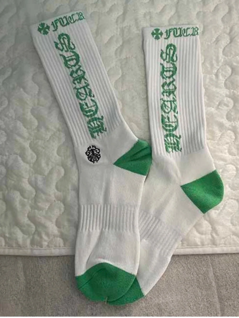 Chrome Hearts Classics Socks White/Green